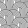 Monochrome Arching Wallpaper