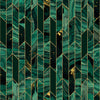 Chicago Wallpaper in Green Marble