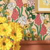 Cottage Garden Wallpaper in Boho Baby