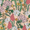 Cottage Garden Wallpaper in Boho Baby