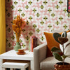 Day Dreamer Wallpaper in Vintage Pink and Olive on Gluten Free