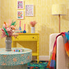 Get A Wiggle On Wallpaper in Sunshine Yellow