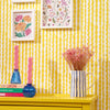 Get A Wiggle On Wallpaper in Sunshine Yellow