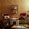 Good Vibrations Wallpaper in Avocado and Tuscan Rooftop