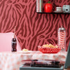 Good Vibrations Wallpaper in Cherry Red and Lychee