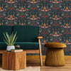 Jungle Animal Wallpaper in Green