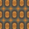 Thumbnail of Hornsea pattern wallpaper in earthy orange, pine and chocolate colourway 