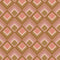 Thumbnail of vintage, diamond geometric wallpaper in vintage pink and harvest gold colourway 