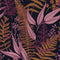 Welcome To The Jungle Wallpaper in Navy, Gold and Pink