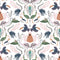 Madagascar Wallpaper in Muted Pastels