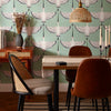 Ogata Kuren Wallpaper in Mint Green