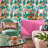 Jungle Is Massive Wallpaper in Sweet Pink