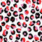 Pink and Red Leopard Wallpaper