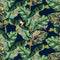 Navy Tropical Wallpaper