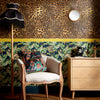 Tropic Like It's Hot Wallpaper in Indigo Blue and Tropical Green