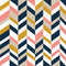 Mustard, Pink and Navy Wallpaper