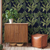 Paradiso Wallpaper in Midnight Blue