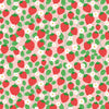 Strawberry Fields Forever Wallpaper in Peach, Strawberry Red and Field Green