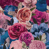 Creatures of the Night Wallpaper in Cobalt Blue and Shades of Pink