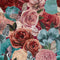 Creatures of the Night Wallpaper in Garnet Red and Aqua Blue