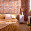 Miami Vibe Wallpaper in Tan, Peri and Peach