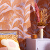 Miami Vibe Wallpaper in Tan, Peri and Peach