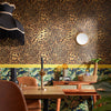 Lady Leopard Wallpaper in Authentic Brown and Black