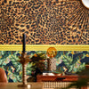 Lady Leopard Wallpaper in Authentic Brown and Black