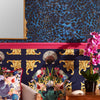 Lady Leopard Wallpaper in Dark Cobalt Blue