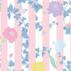 Secret Garden Wallpaper in Bubblegum with Pastels