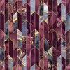 Chicago Wallpaper in Burgundy Marble