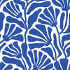 Mad for Matisse Wallpaper in Cobalt Blue and White