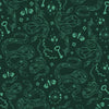 Medusa Wallpaper in Green Ink and Colourfornia