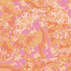 Thumbnail of contemporay 70s, mehndi design wallpaper in hot pink and orange colourway 