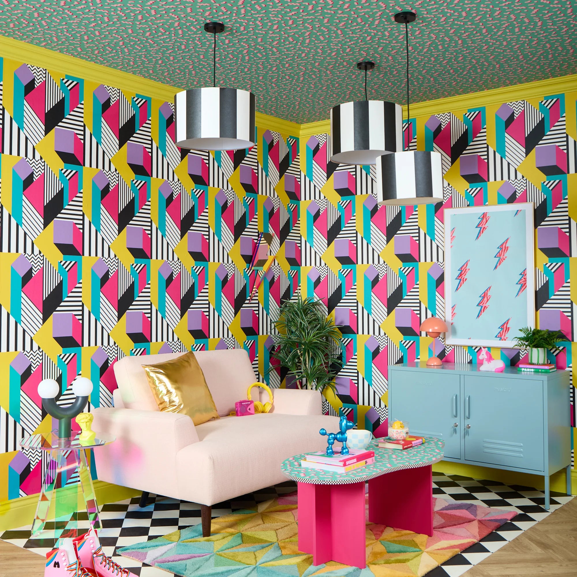 Next Level Wallpaper in Electric Brights