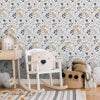 Neutral Nursey with Leafy Wallpaper