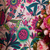 Pandora Wallpaper in Fuschia, Jade and Lime