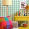 Picnic in the Park Wallpaper in Aquamarine