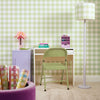 Picnic in the Park Wallpaper in Grass Green