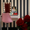 Signature Stripe Wallpaper in Silent Cave and Gluten Free