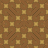 Thumbnail of 70s geometric wallpaper in earthy orange, chocolate and harvest gold colourway 