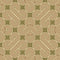 Thumbnail of 70s geometric wallpaper in vanilla, butterscotch and olive green colourway 