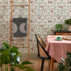 The Sultan Wallpaper in Sandstorm and Emerald Green