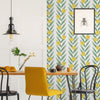 Dining Room with Lemon Wallpaper